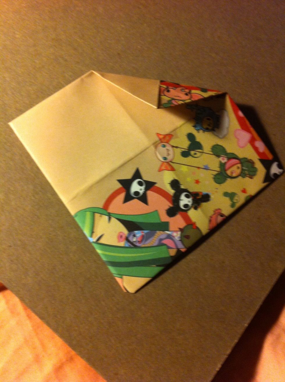 Fold corners in again