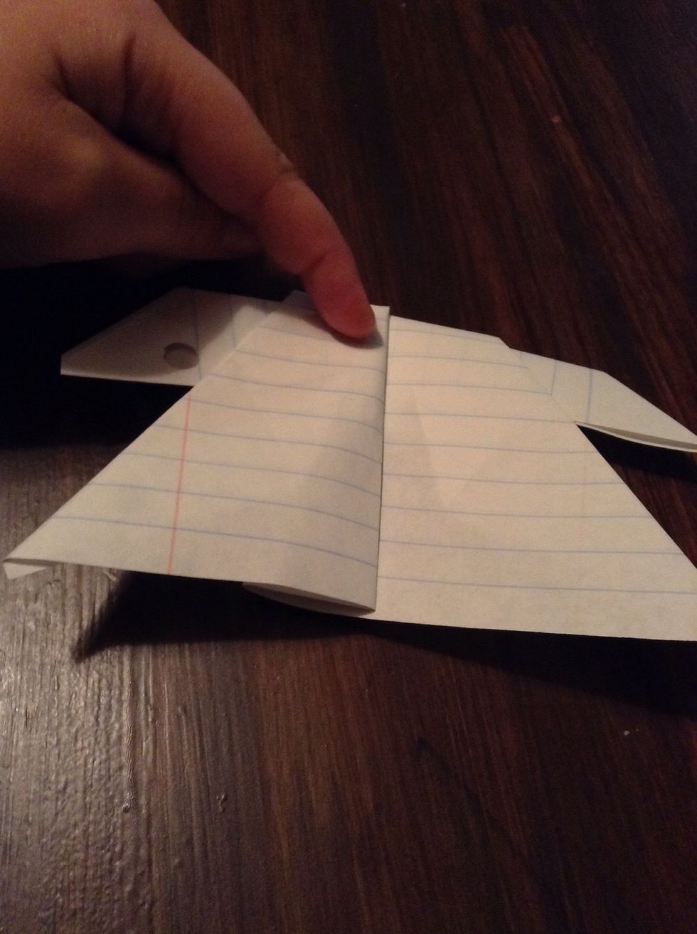 Fold down a wing.