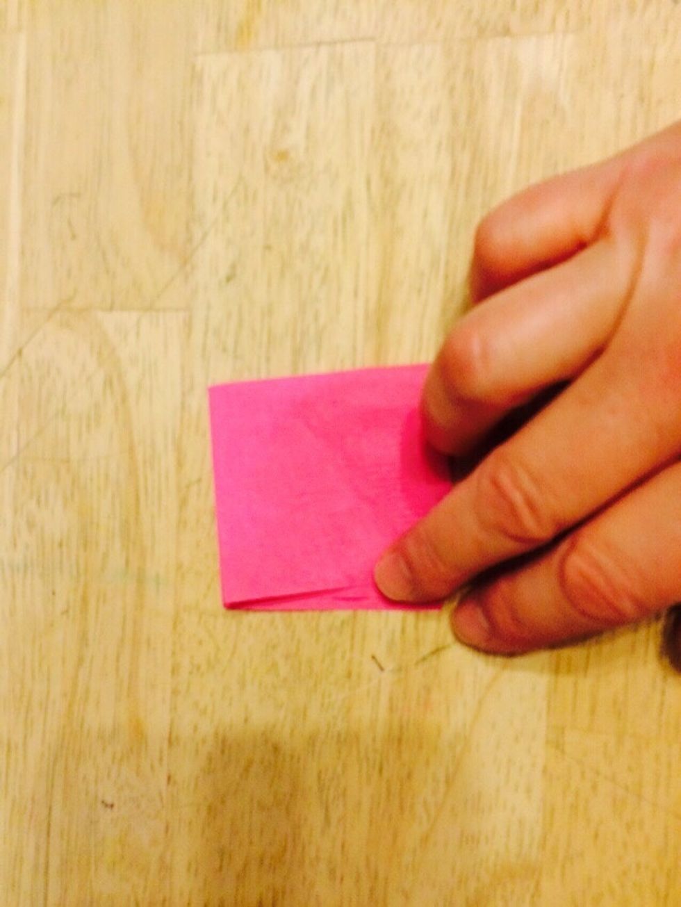 Fold down on itself.