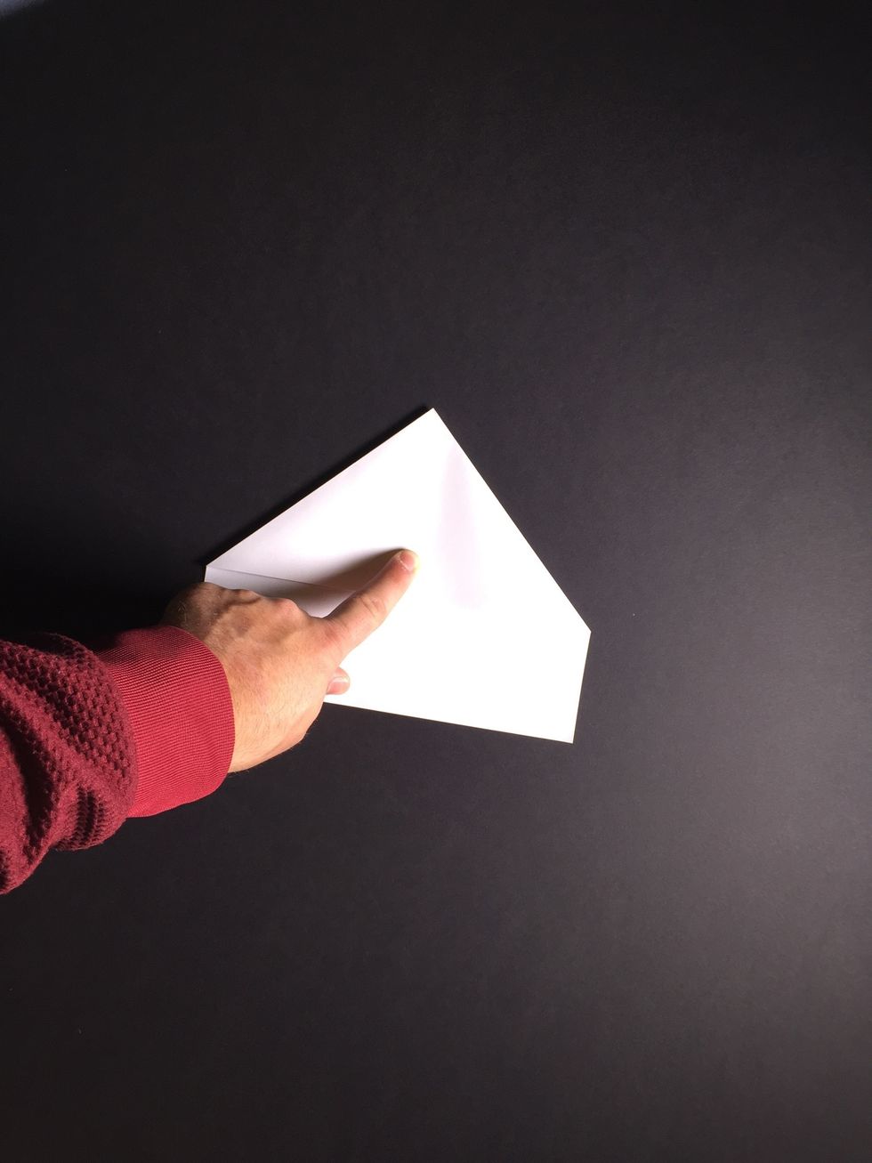 Fold down the center line from front to back.