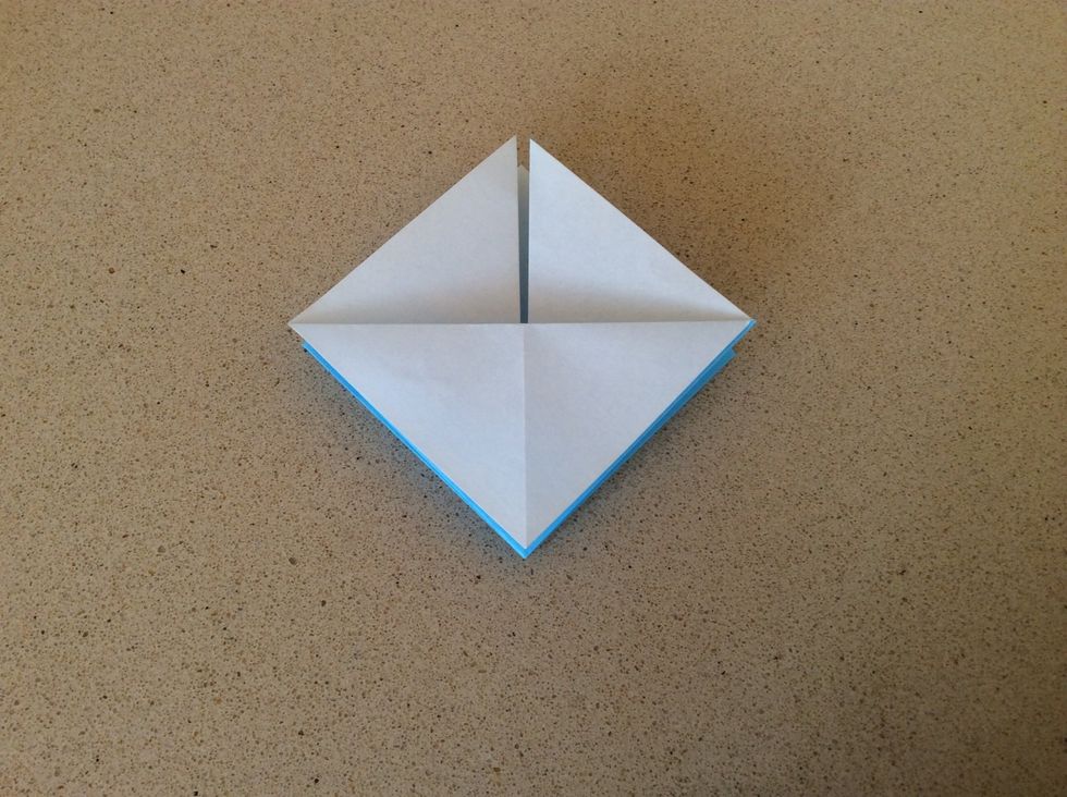 Fold down the first layer like so.