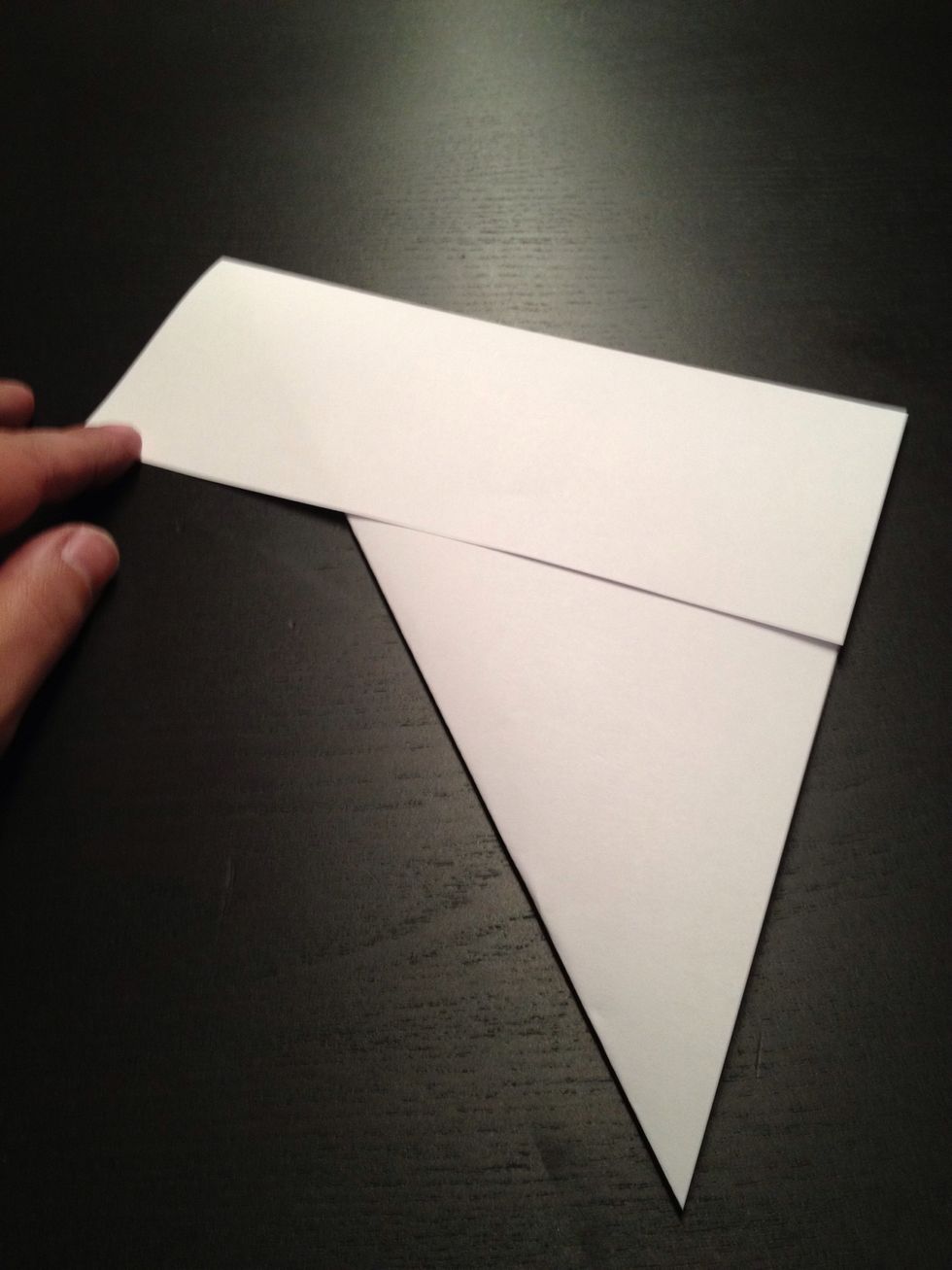 Fold down the remaining part