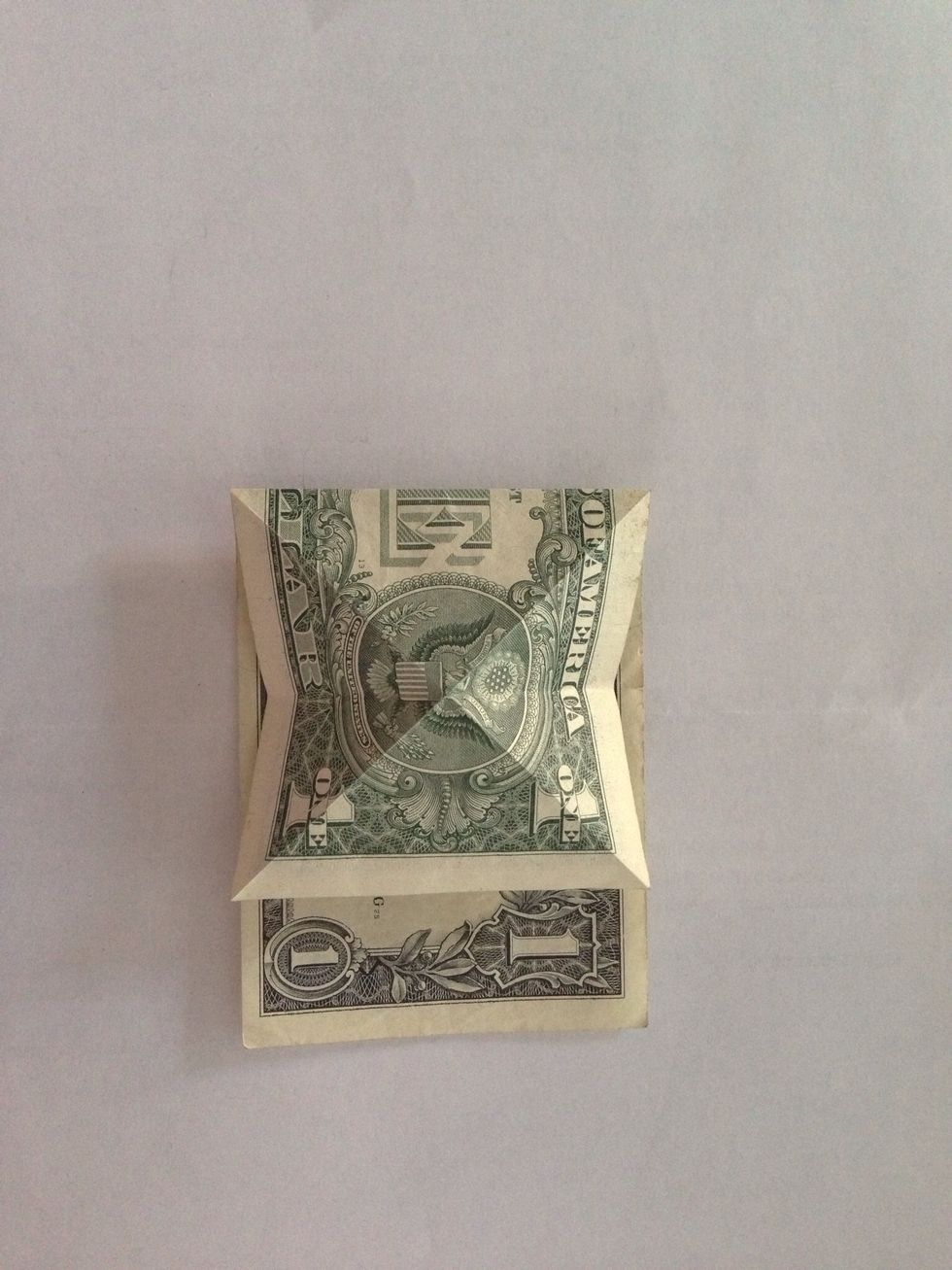 Fold down to create square.