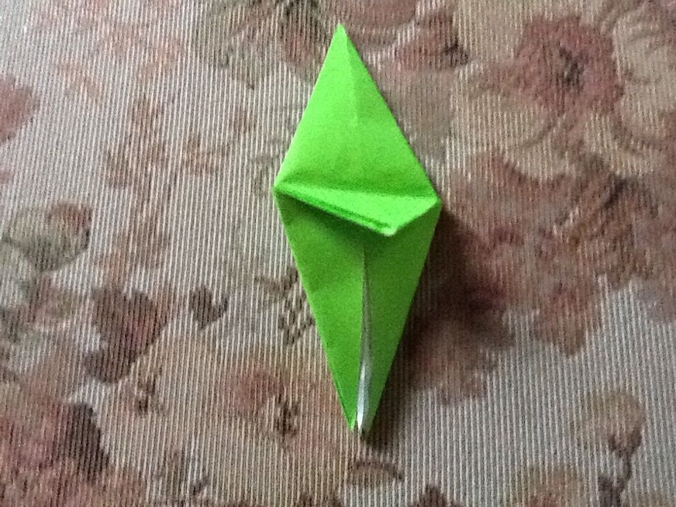 Fold down triangle.
