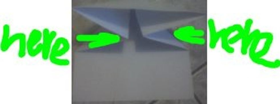 Fold Down Were The Two Green Arrows  Are