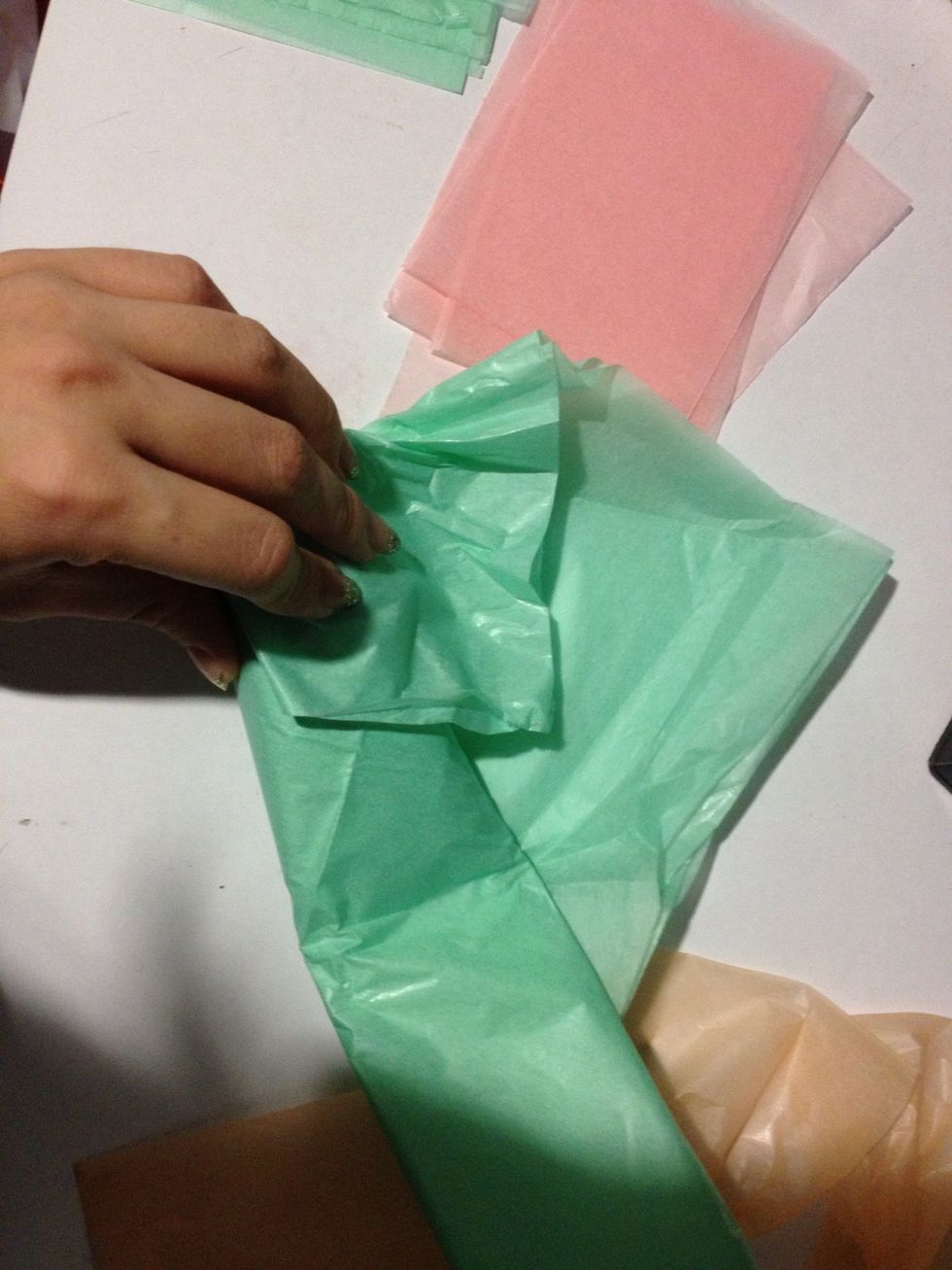 Fold each side to center