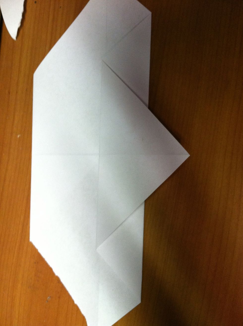 Fold end over to other side