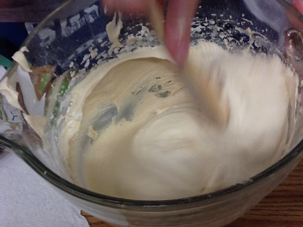 Fold extra off the sides to make sure it's not floury.