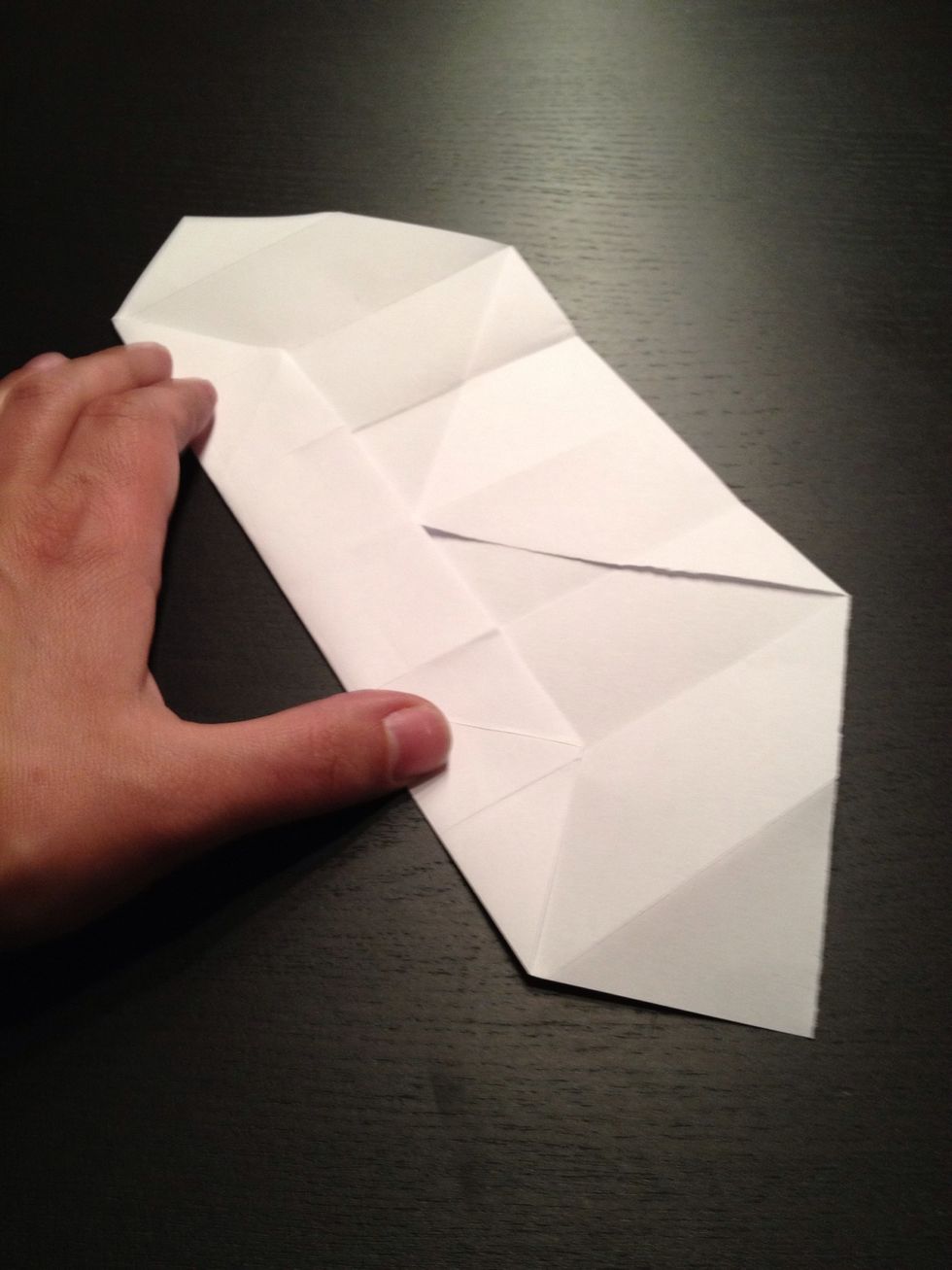 Fold from left to center