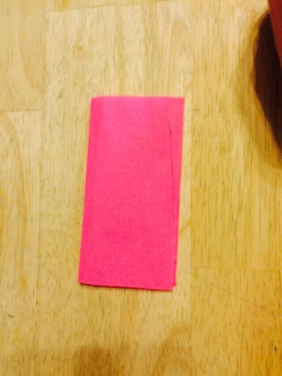 Fold hamburger style.