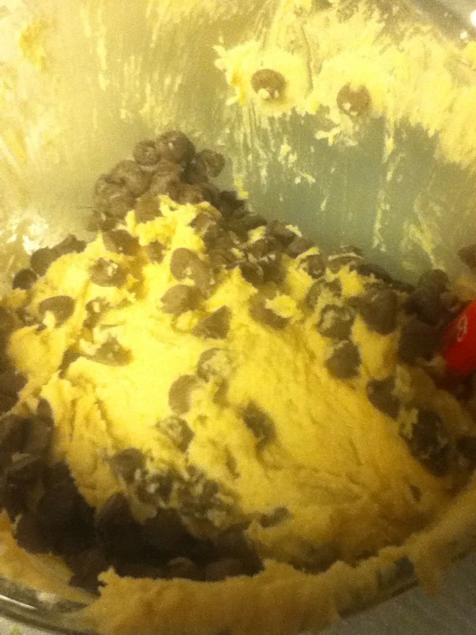 Fold in chocolate chips