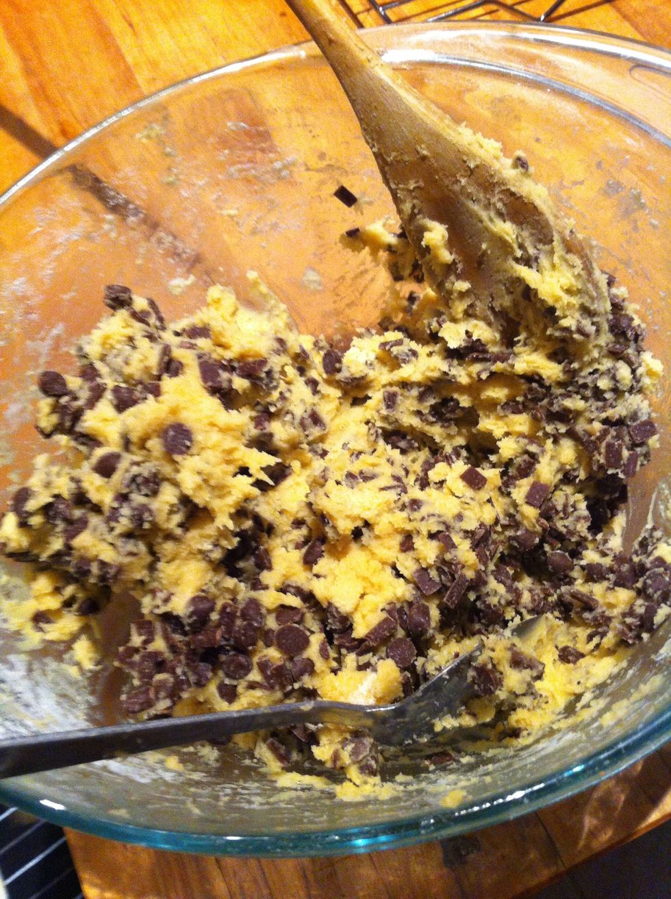 Fold in chocolate chips