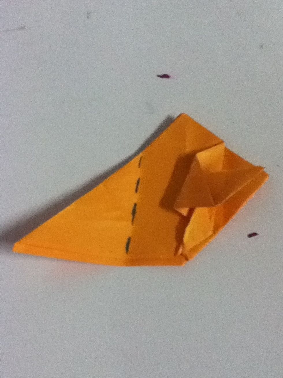 Fold in doted line