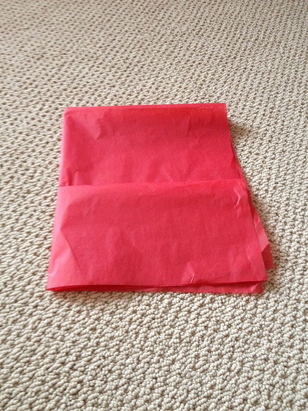 Fold in fourths