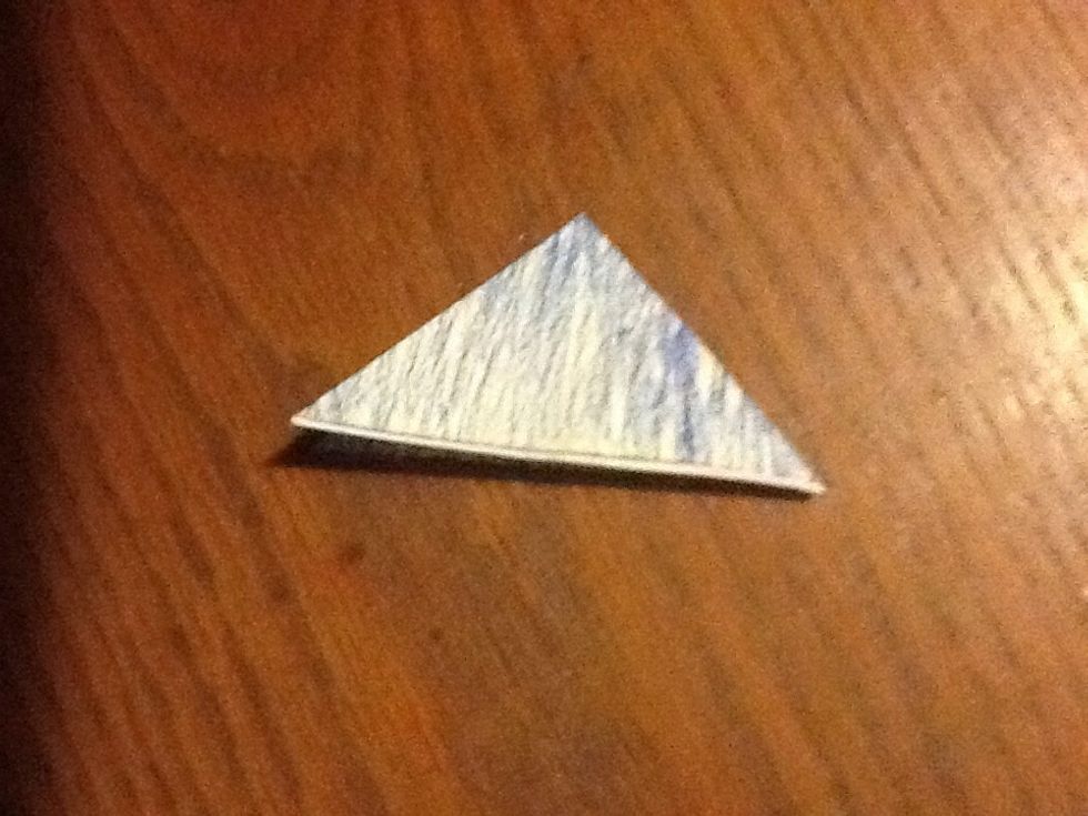 Fold in half again. Do this 2 more times