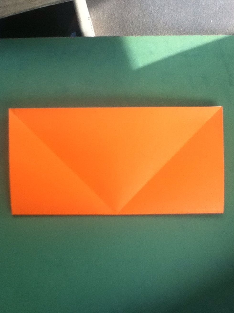 Fold in half; crease