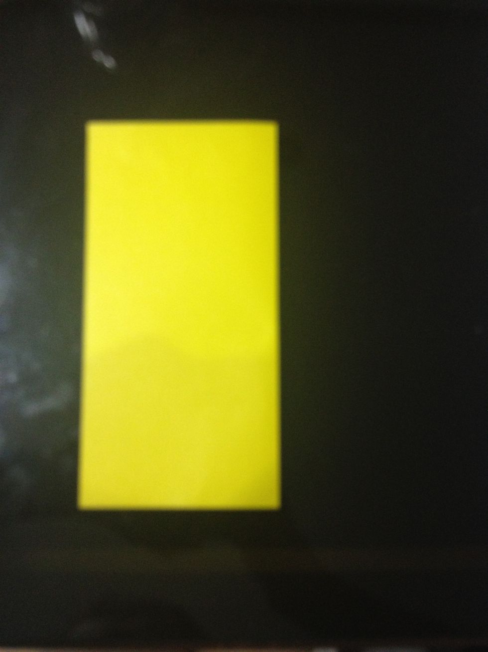 Fold in half from right to left. Then open it.