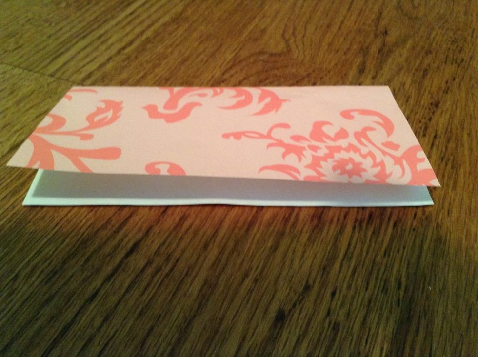 Fold in half. (Hamburger style). White side inside.