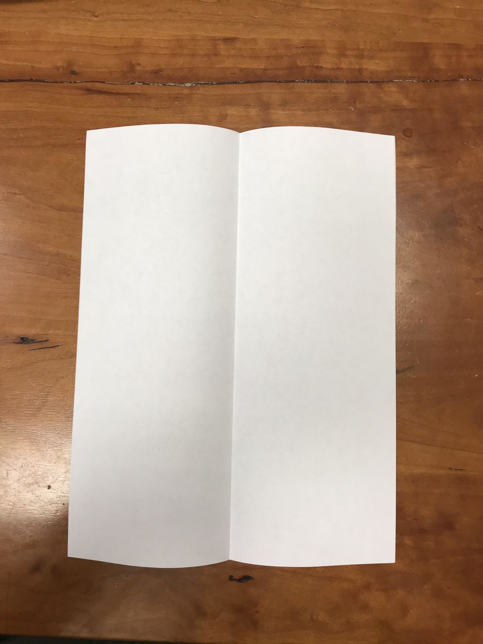 Fold in half lengthwise