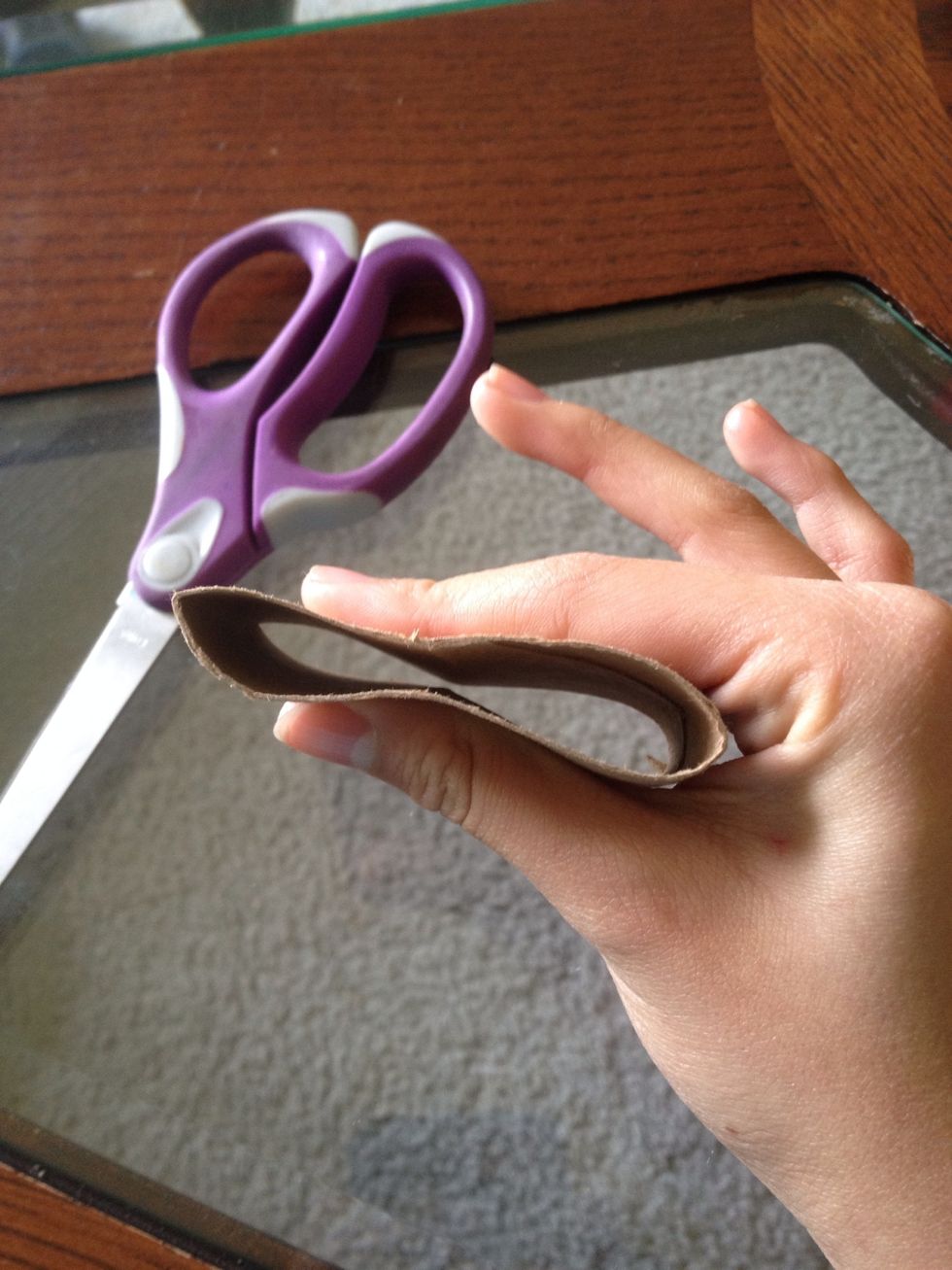 Fold in half lightly