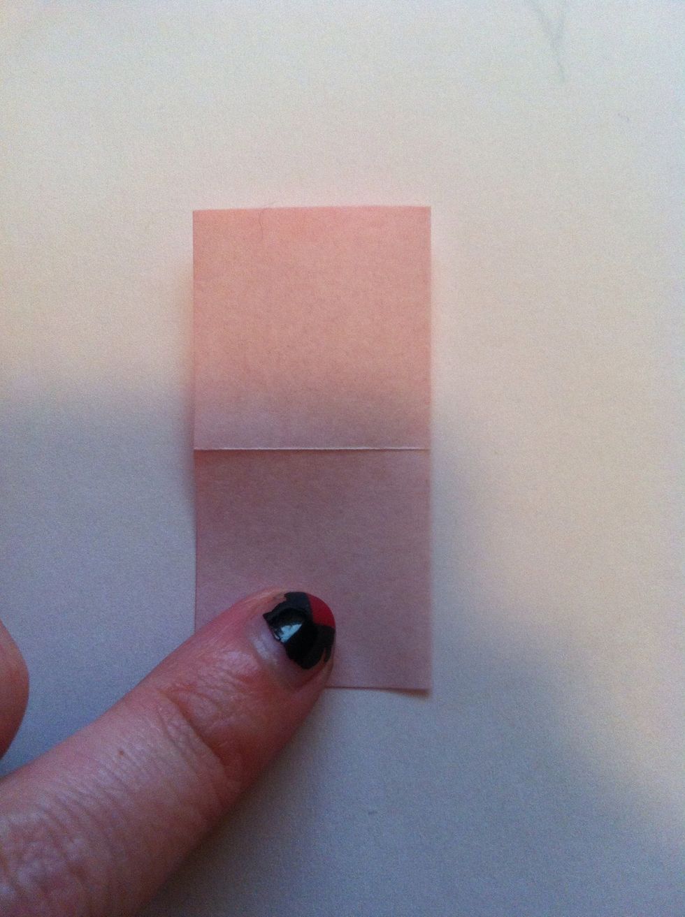 Fold in half other way. Unfold.