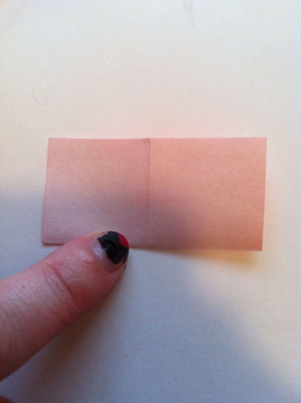 Fold in half. Unfold.