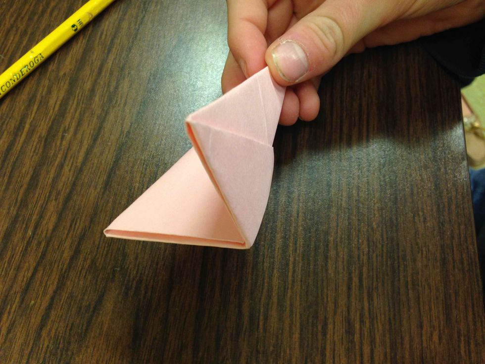 Fold in half with flaps in middle.