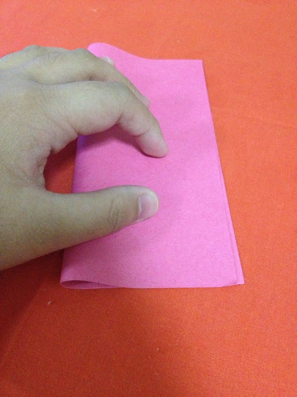 Fold in half.
