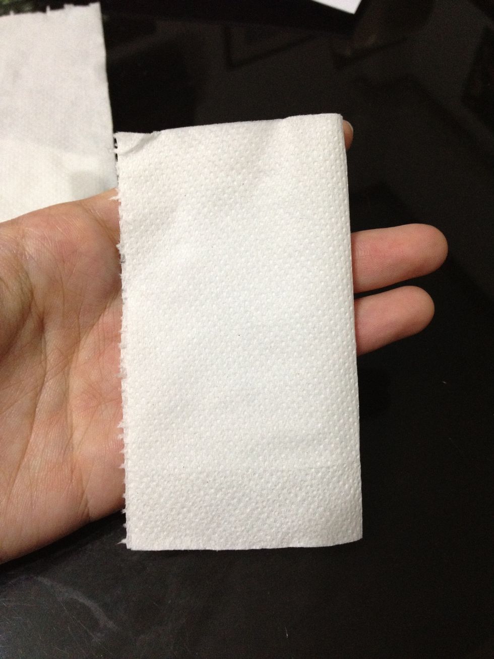 Fold in half.