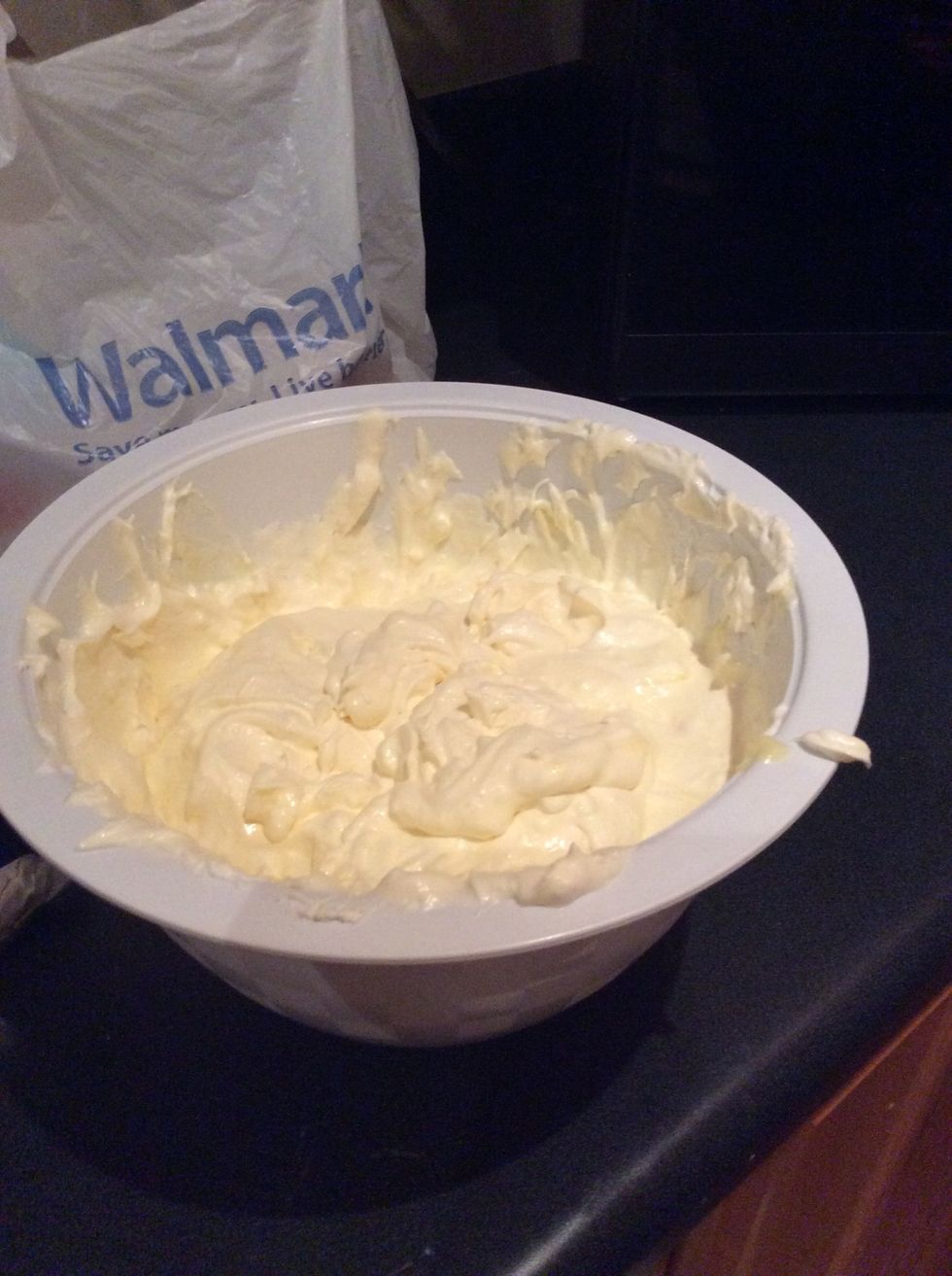 Fold in pudding with the cream cheese mixture