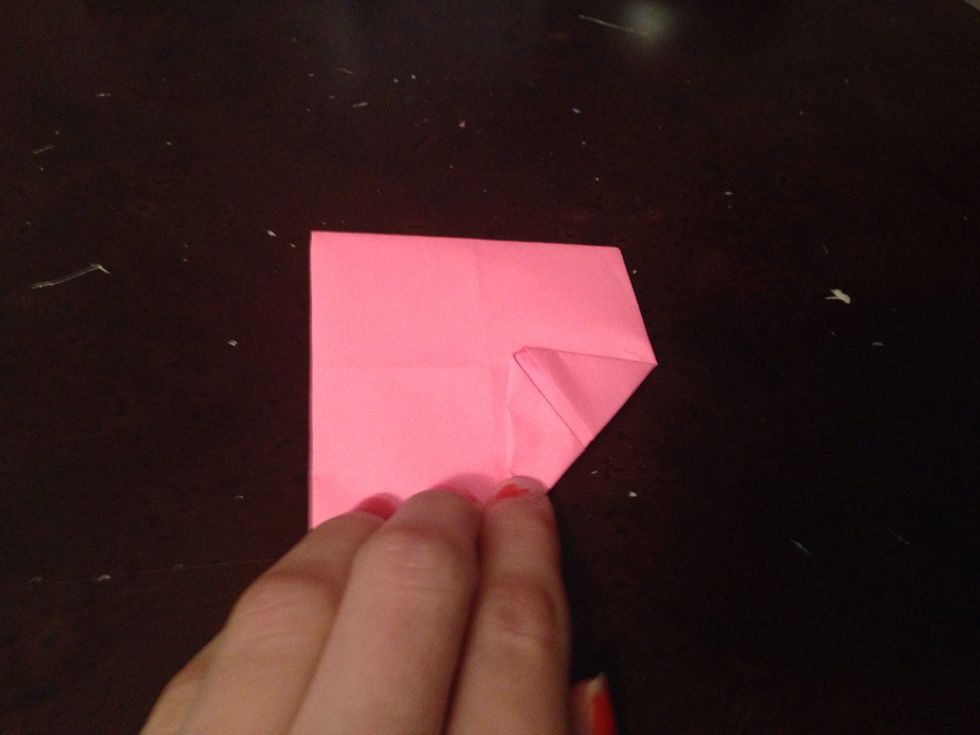 Fold in the corners again for the last time