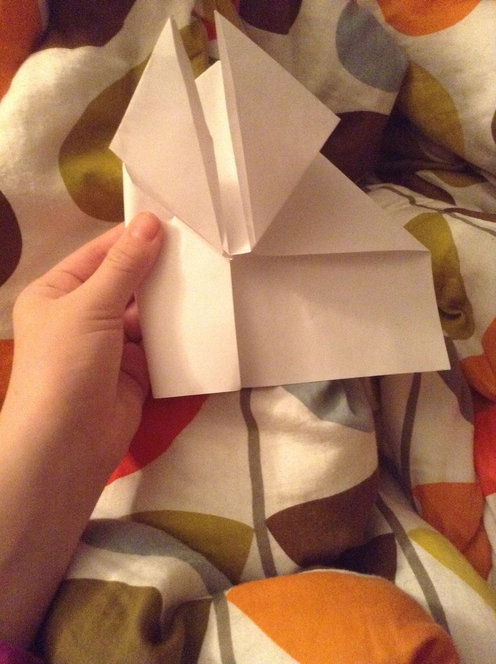 Fold in the excess sides so it's not a fat froggie\ud83d\ude02