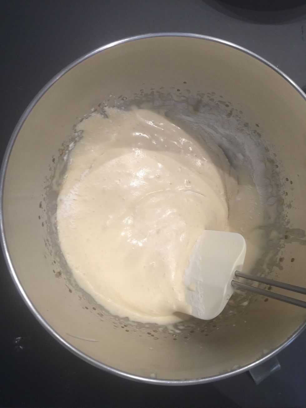 Fold in the flour