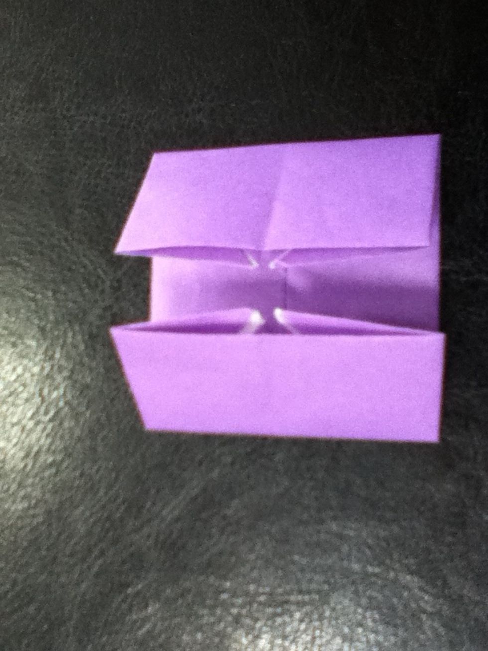 Fold in the top and bottom.