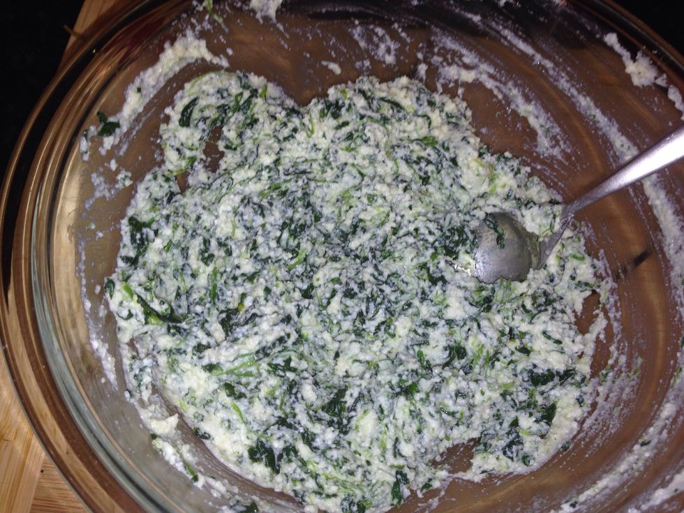 Fold ingredients together until completely combined.
