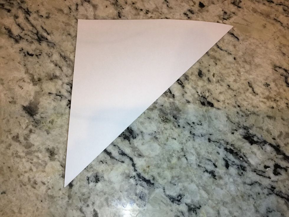 Fold into a triangle