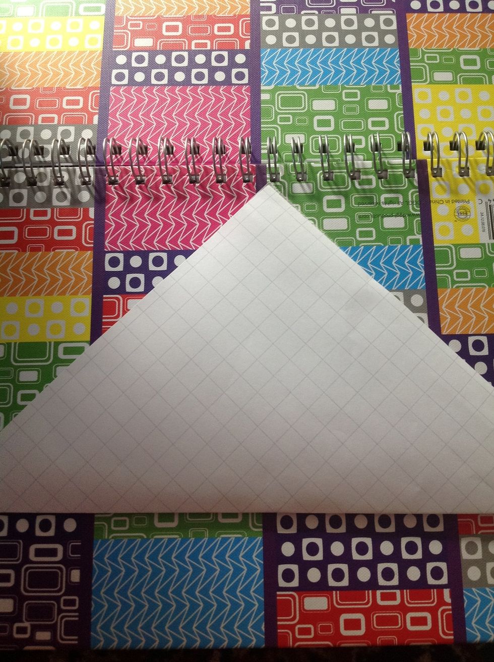 Fold into a triangle