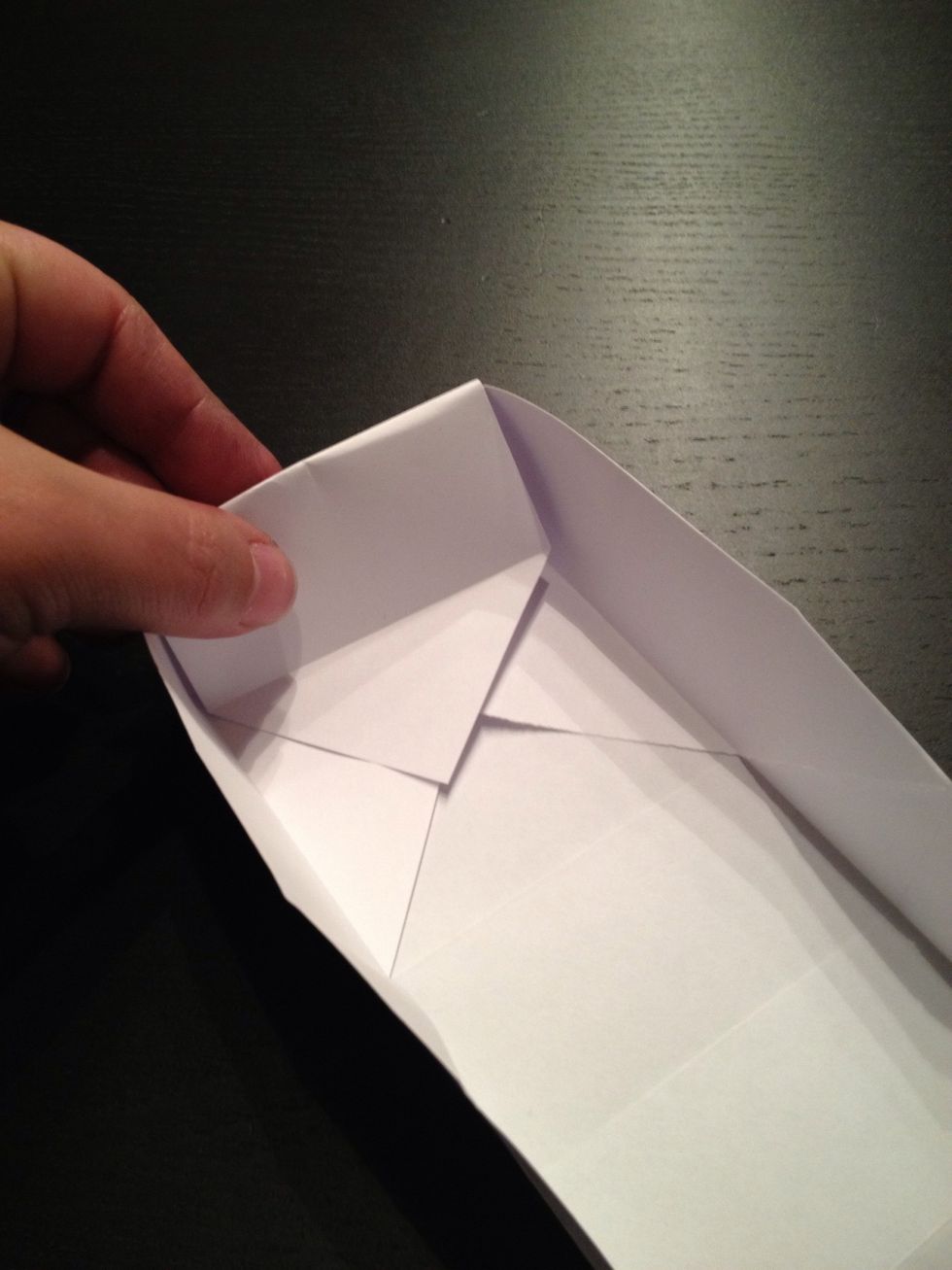 Fold inwards