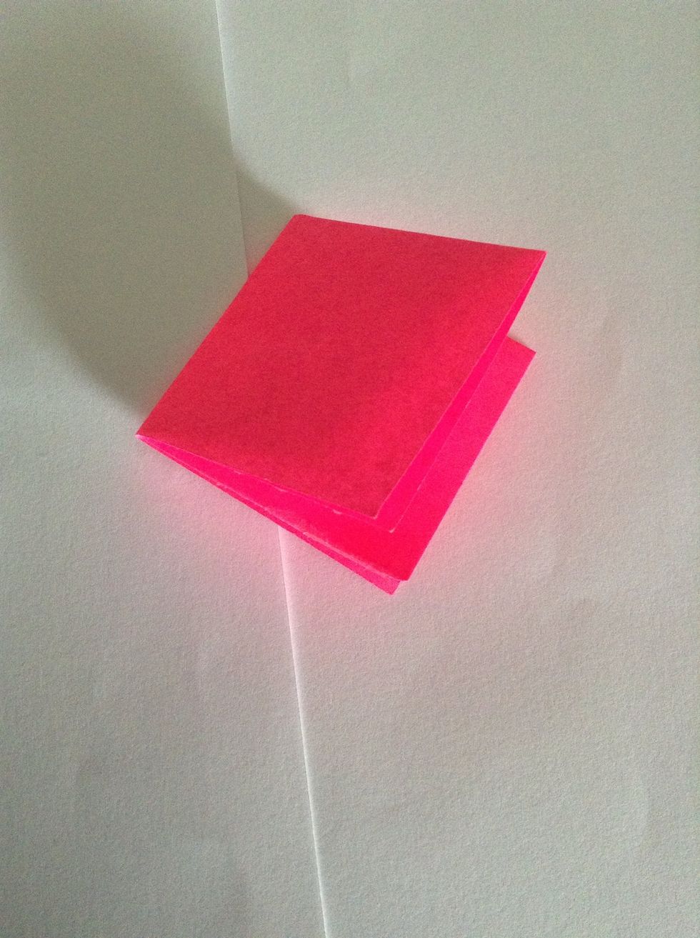 Fold it again so it is in quarters