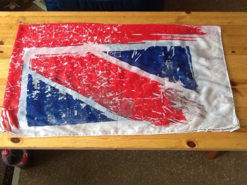 Fold it again until you have a rectangle.