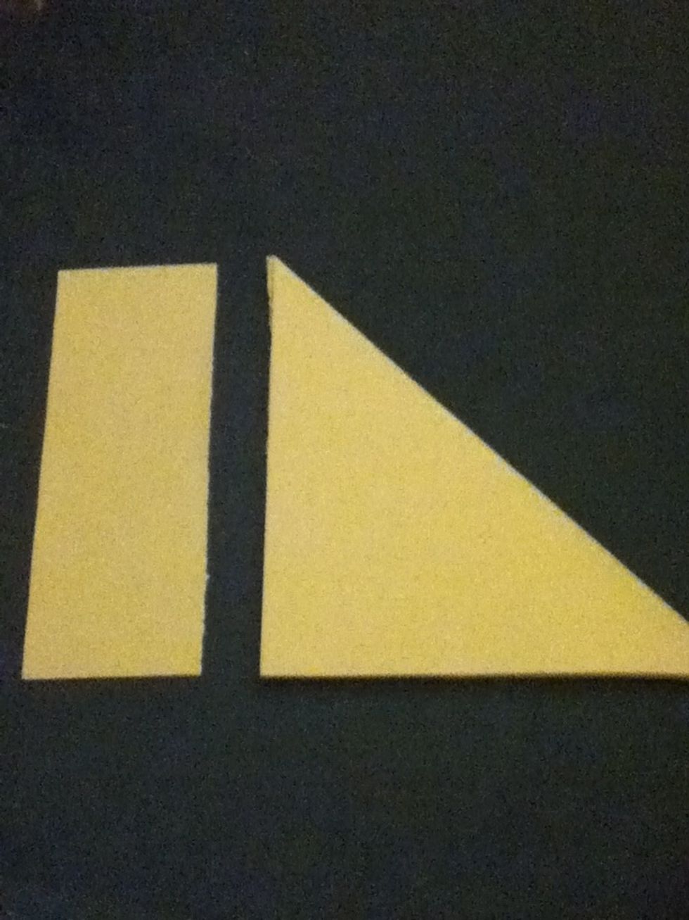 Fold it back on itself then rip the rectangle off or use scissors