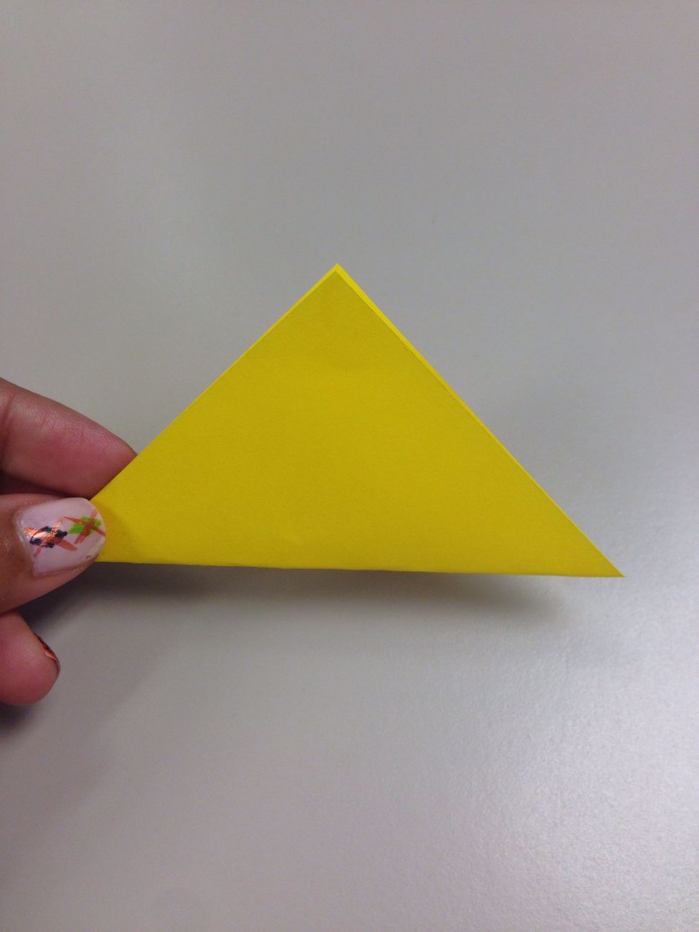 Fold it diagonally