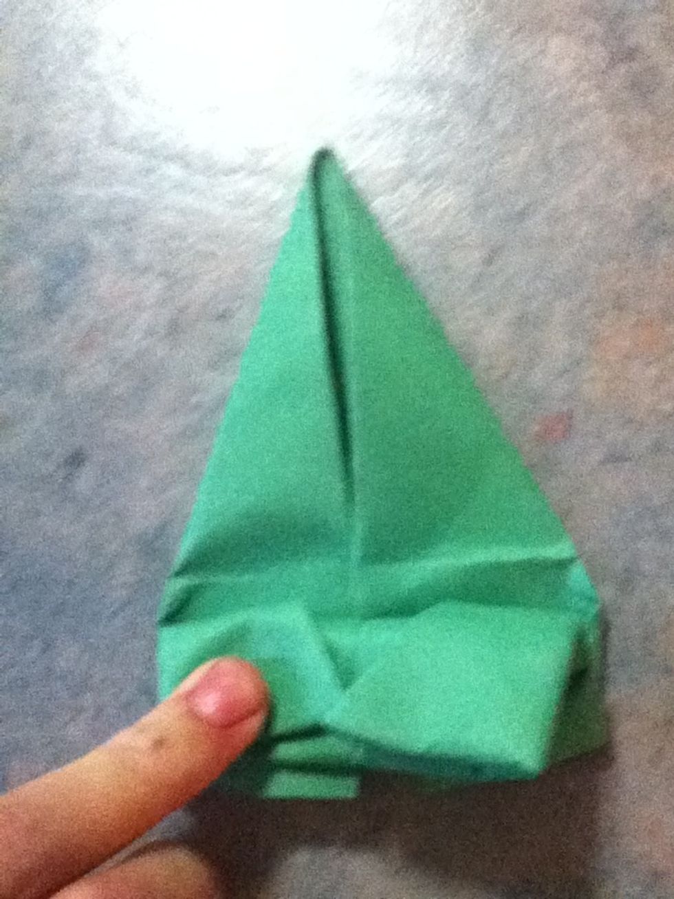 Fold it down again so it's like a spring!