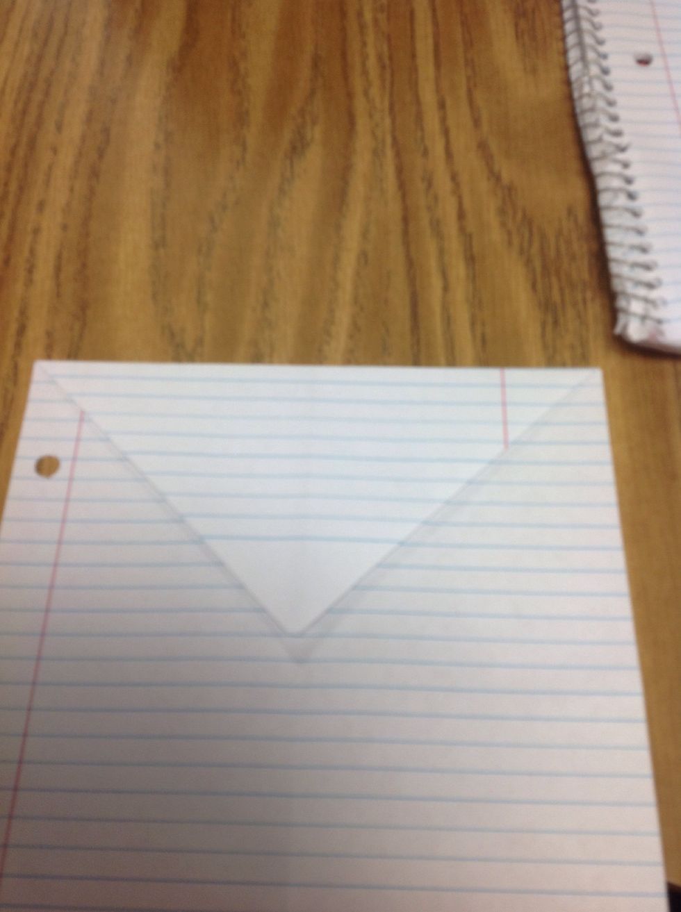 Fold it forward as shown