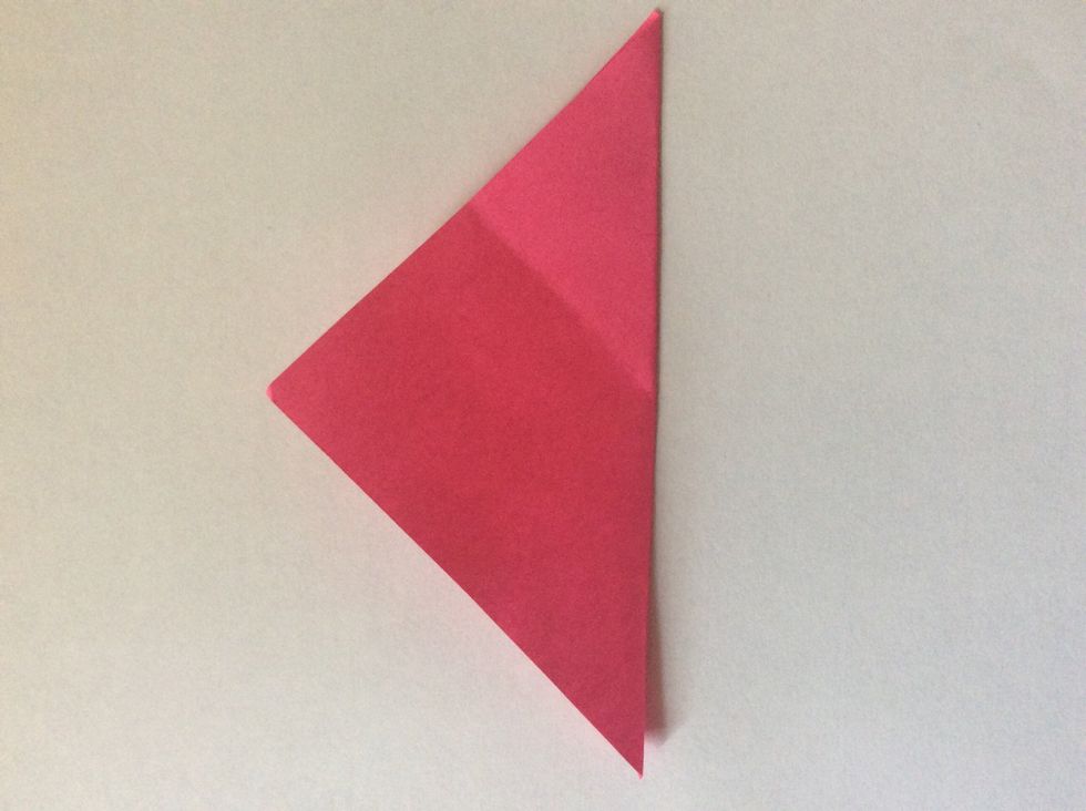 Fold it in diagonally