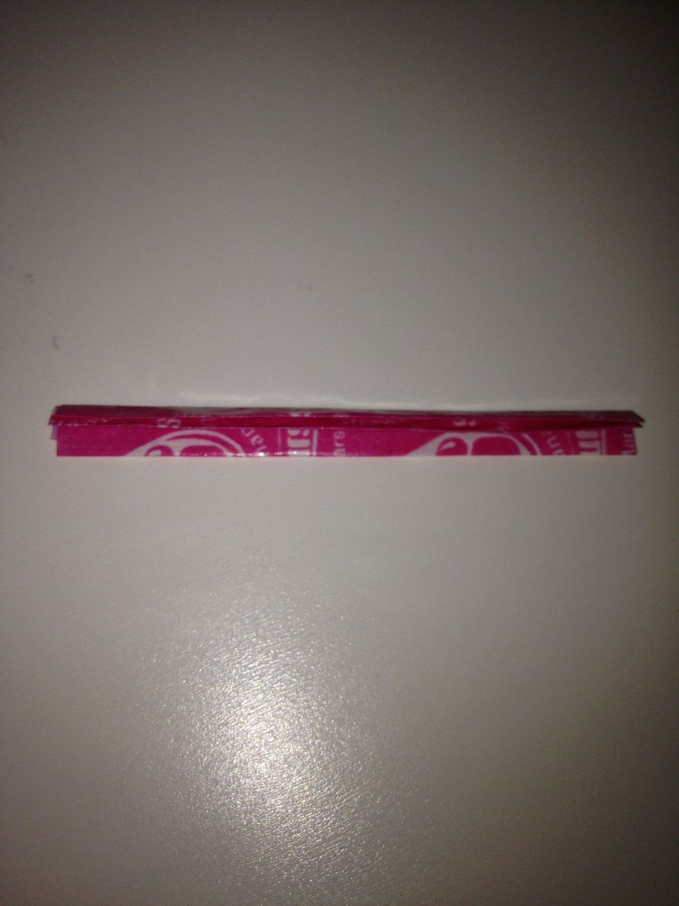 Fold it in half again. Easy peesy lemon squeezy, eh? Another tip is when you're folding, decide if you want more white to show or less. It depends on what you prefer but the outside is what shows.