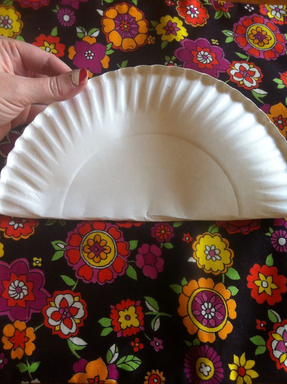 Fold it in half. No need to crease hard.