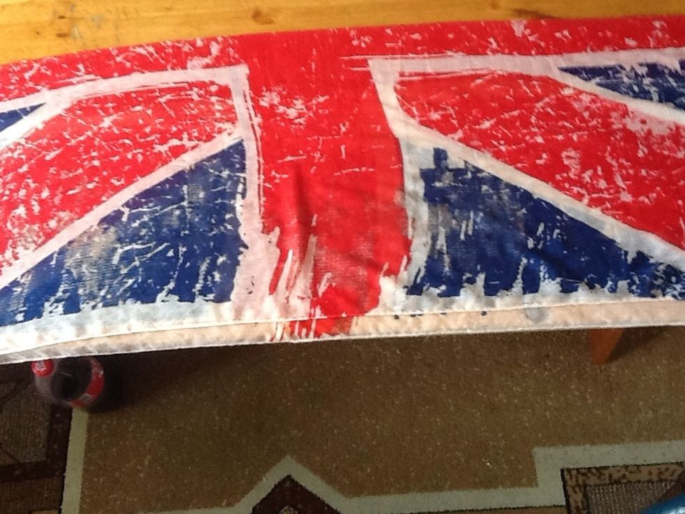 Fold it in half the length through.