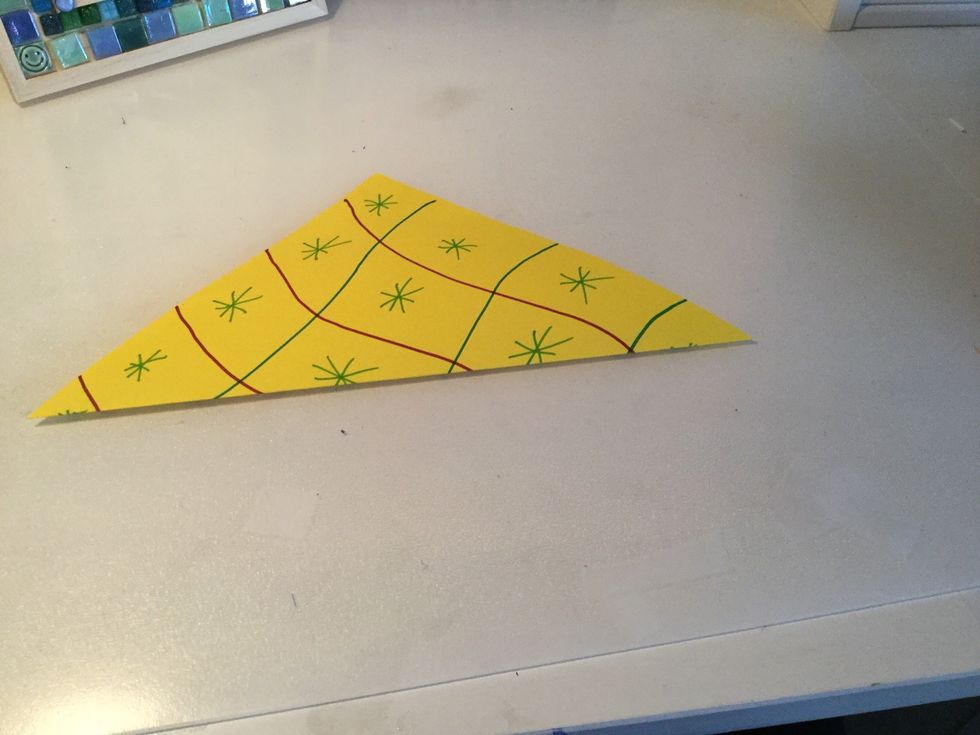 Fold it in half triangular ways