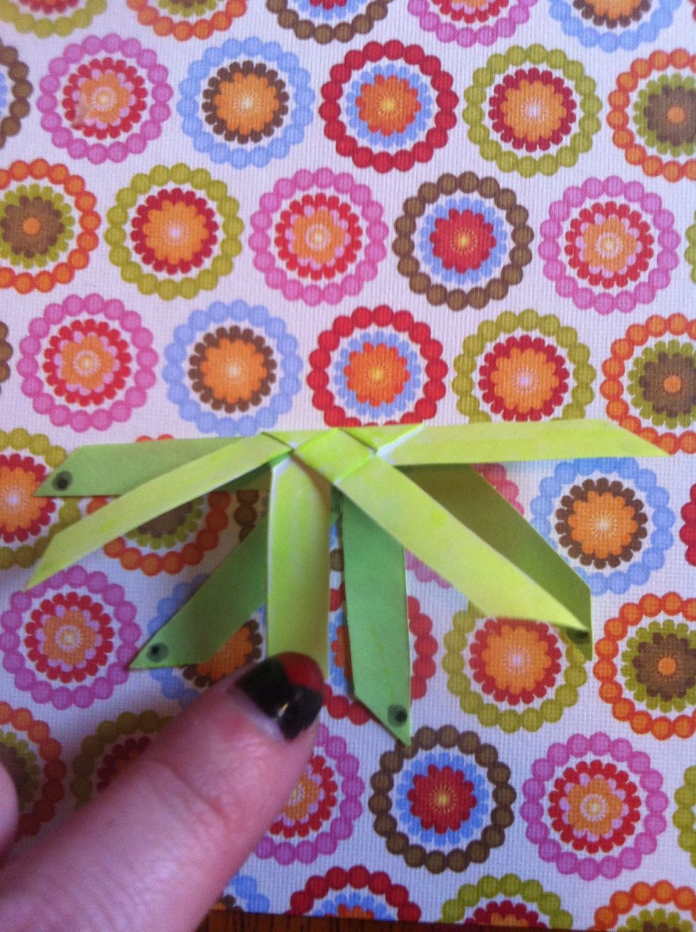 Fold it in half. Unfold.